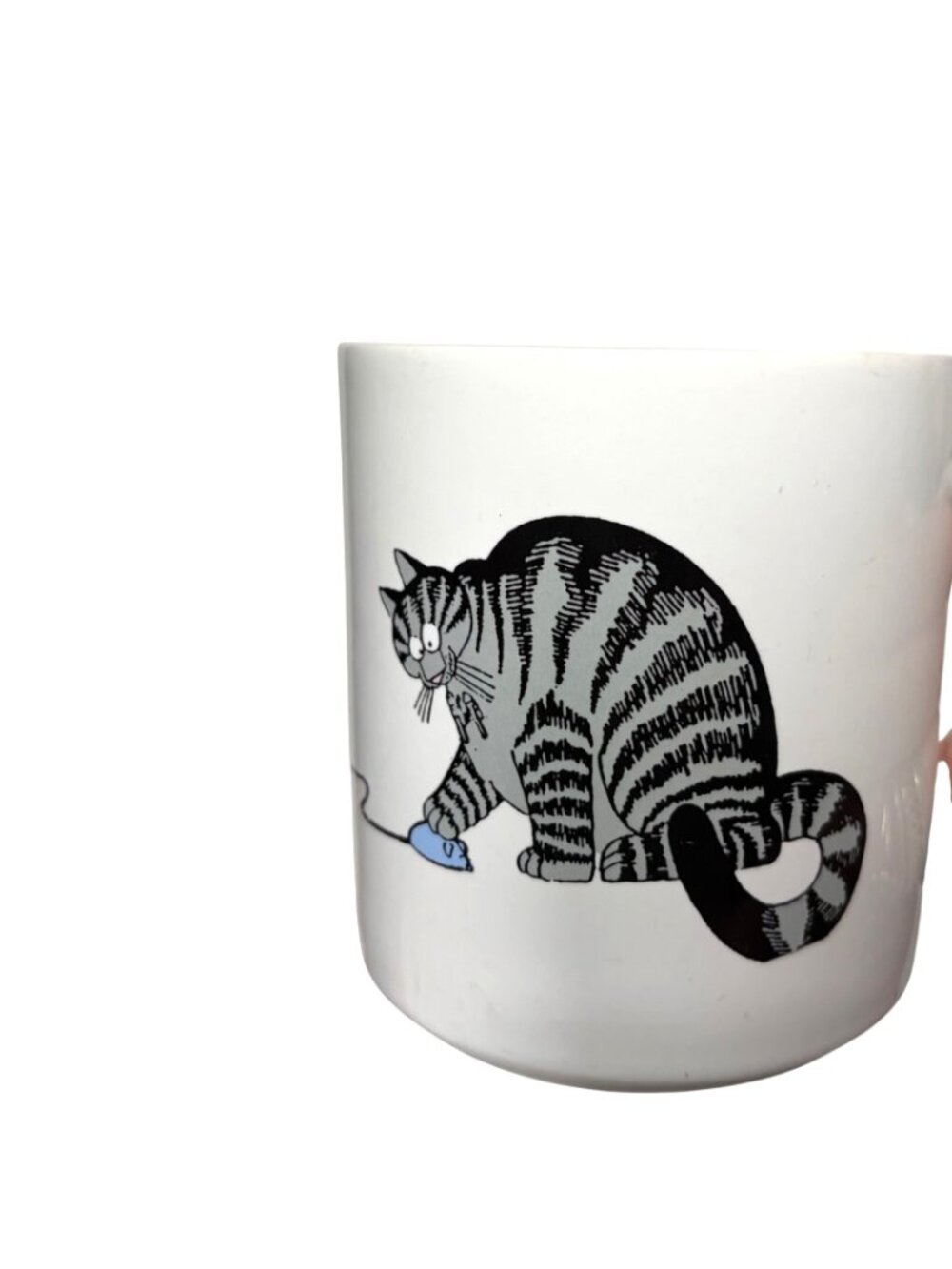 Vintage 1989 B Kliban Cat Mouse Computer Mug Tech Techie Flawed Read - Picture 3 of 11